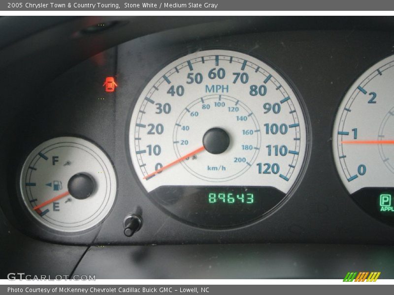 Stone White / Medium Slate Gray 2005 Chrysler Town & Country Touring