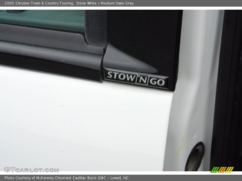Stone White / Medium Slate Gray 2005 Chrysler Town & Country Touring