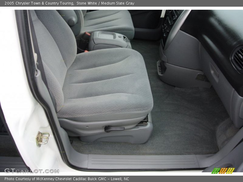 Stone White / Medium Slate Gray 2005 Chrysler Town & Country Touring
