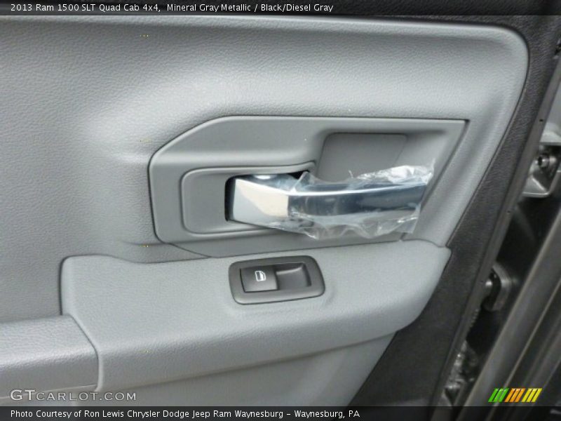 Mineral Gray Metallic / Black/Diesel Gray 2013 Ram 1500 SLT Quad Cab 4x4