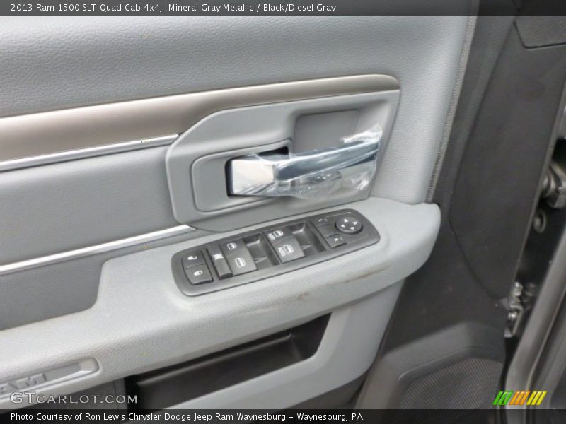 Mineral Gray Metallic / Black/Diesel Gray 2013 Ram 1500 SLT Quad Cab 4x4