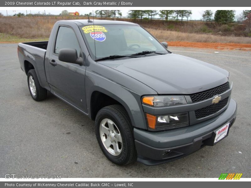 Dark Gray Metallic / Ebony 2009 Chevrolet Colorado LT Regular Cab