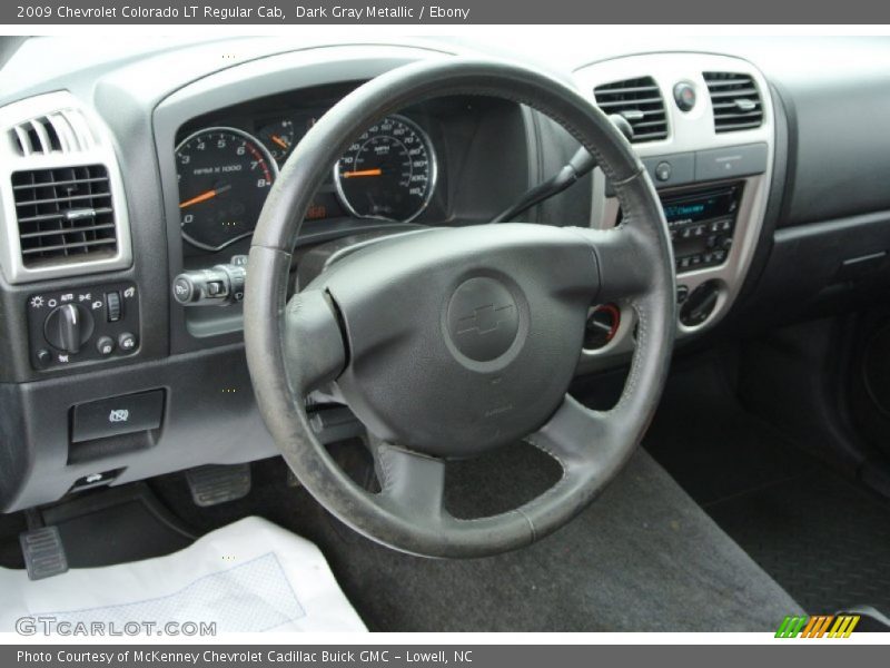 Dark Gray Metallic / Ebony 2009 Chevrolet Colorado LT Regular Cab