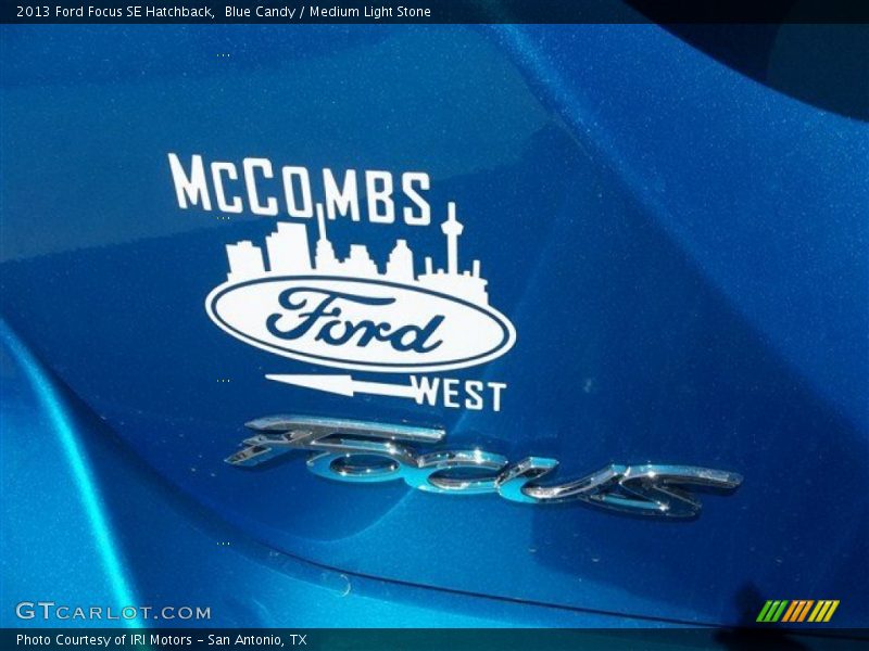 Blue Candy / Medium Light Stone 2013 Ford Focus SE Hatchback