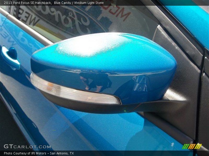 Blue Candy / Medium Light Stone 2013 Ford Focus SE Hatchback