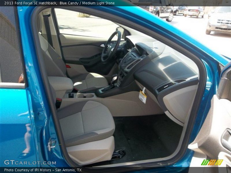 Blue Candy / Medium Light Stone 2013 Ford Focus SE Hatchback