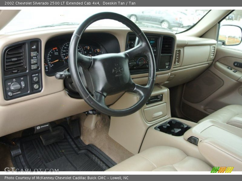 Tan Interior - 2002 Silverado 2500 LT Extended Cab 4x4 