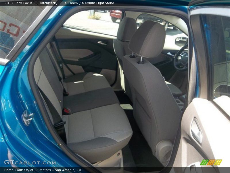 Blue Candy / Medium Light Stone 2013 Ford Focus SE Hatchback