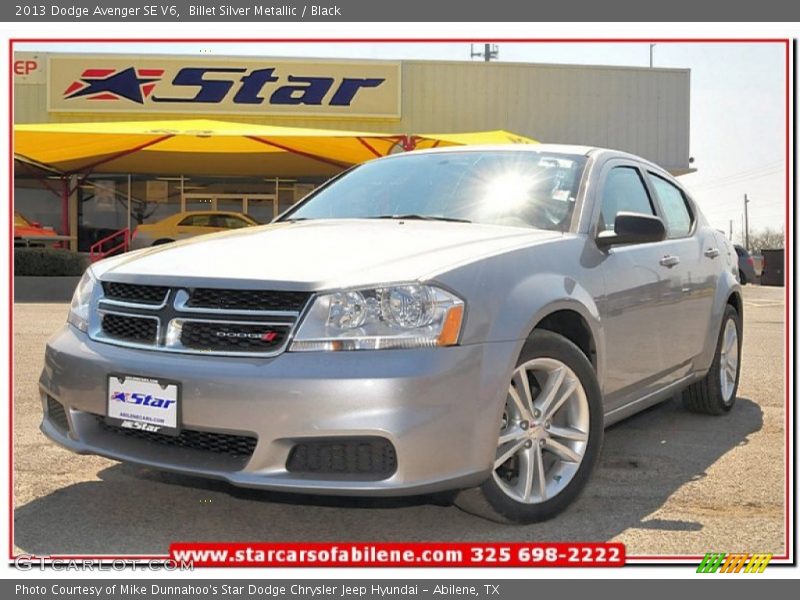 Billet Silver Metallic / Black 2013 Dodge Avenger SE V6