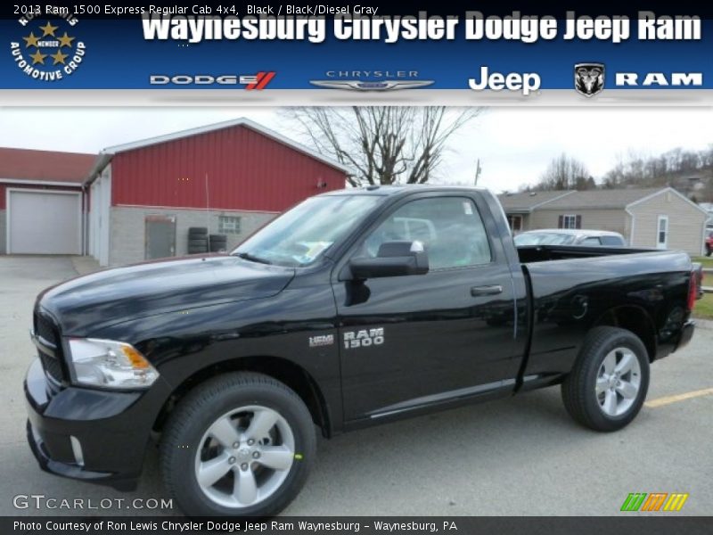 Black / Black/Diesel Gray 2013 Ram 1500 Express Regular Cab 4x4