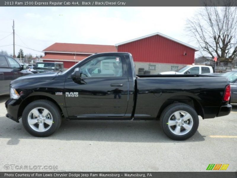 Black / Black/Diesel Gray 2013 Ram 1500 Express Regular Cab 4x4