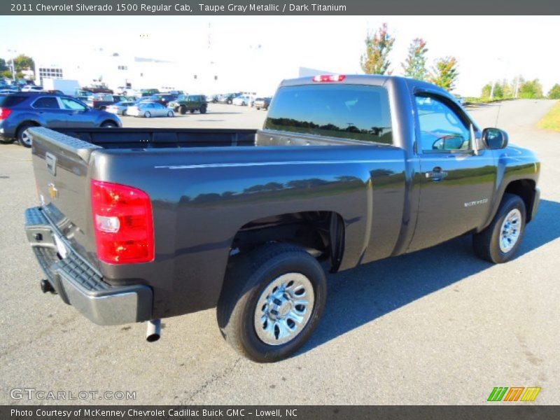 Taupe Gray Metallic / Dark Titanium 2011 Chevrolet Silverado 1500 Regular Cab