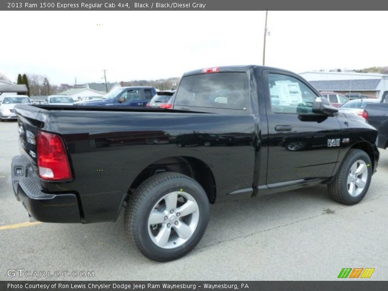 Black / Black/Diesel Gray 2013 Ram 1500 Express Regular Cab 4x4