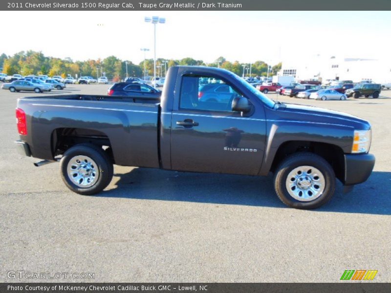 Taupe Gray Metallic / Dark Titanium 2011 Chevrolet Silverado 1500 Regular Cab