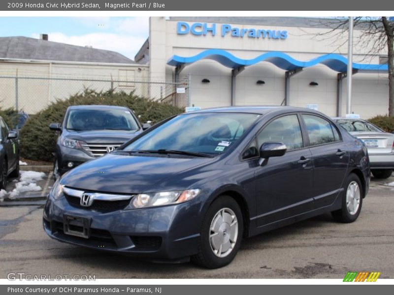 Magnetic Pearl / Blue 2009 Honda Civic Hybrid Sedan