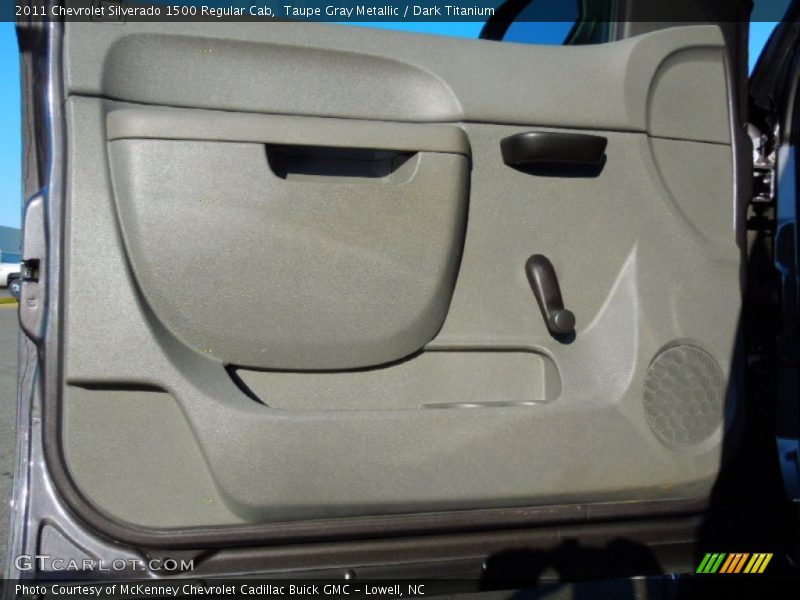 Taupe Gray Metallic / Dark Titanium 2011 Chevrolet Silverado 1500 Regular Cab
