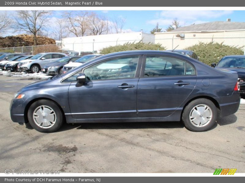 Magnetic Pearl / Blue 2009 Honda Civic Hybrid Sedan