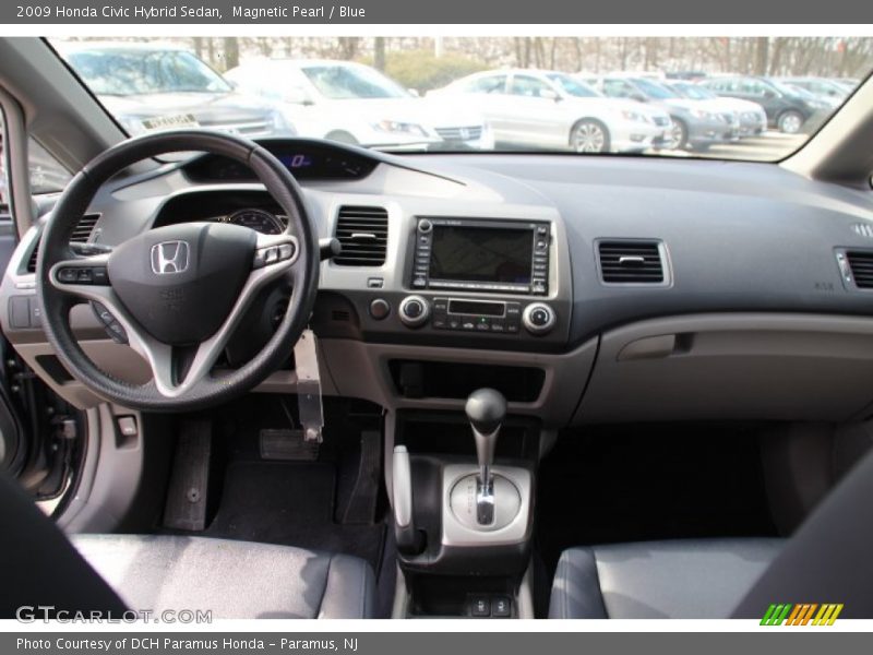 Magnetic Pearl / Blue 2009 Honda Civic Hybrid Sedan