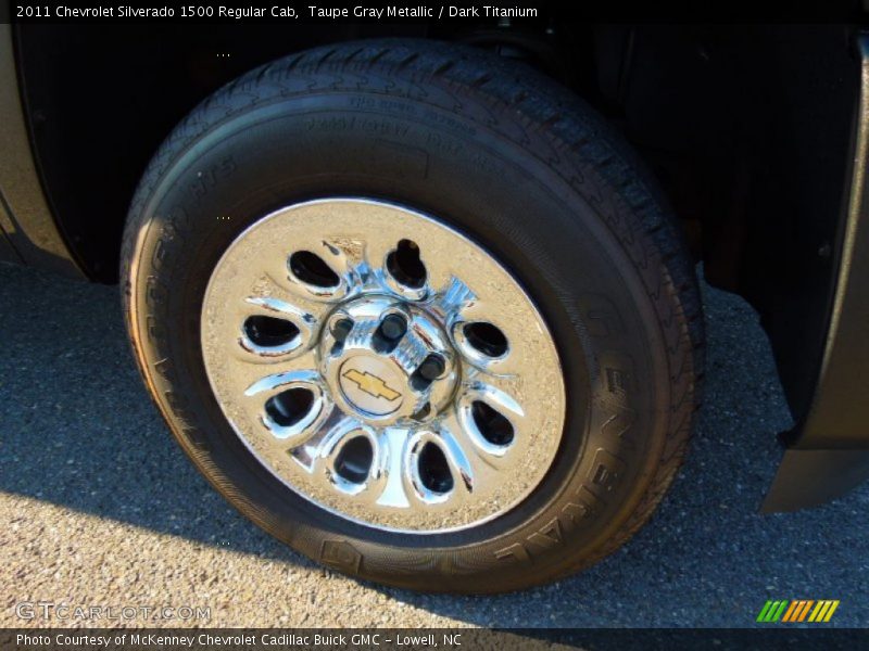 Taupe Gray Metallic / Dark Titanium 2011 Chevrolet Silverado 1500 Regular Cab