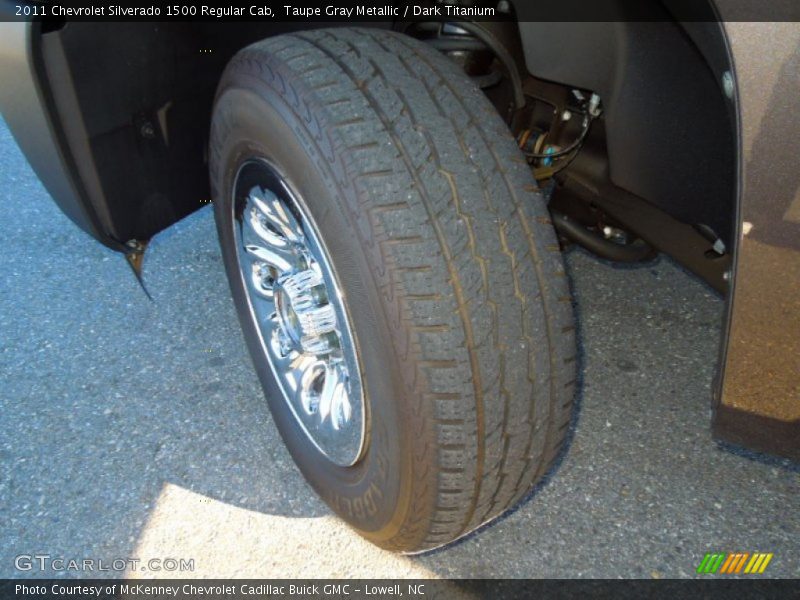 Taupe Gray Metallic / Dark Titanium 2011 Chevrolet Silverado 1500 Regular Cab