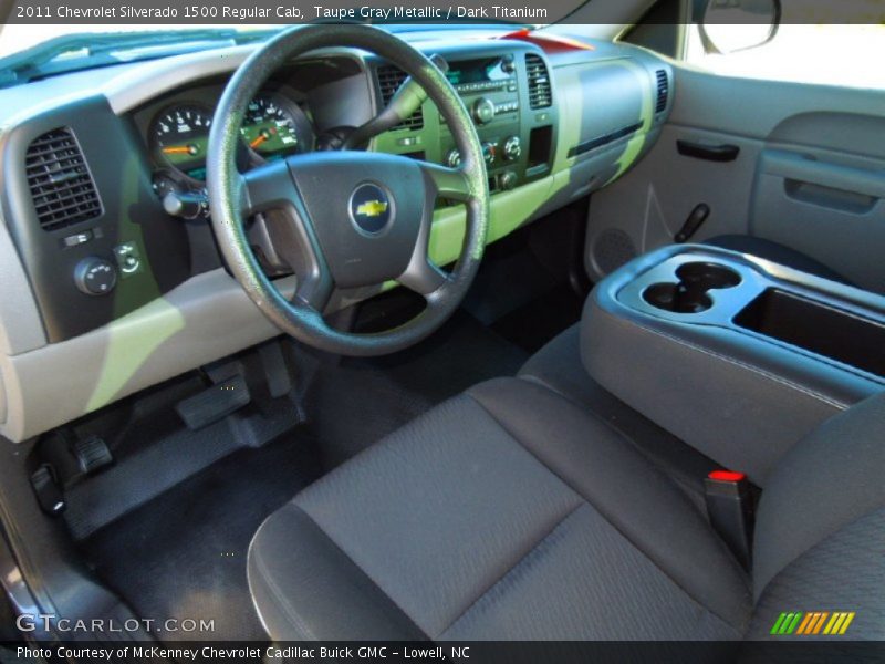 Taupe Gray Metallic / Dark Titanium 2011 Chevrolet Silverado 1500 Regular Cab