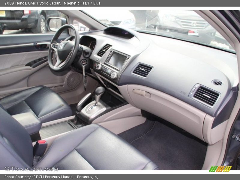  2009 Civic Hybrid Sedan Blue Interior