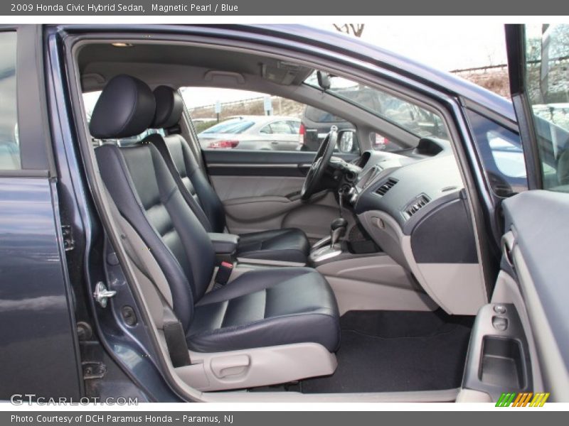  2009 Civic Hybrid Sedan Blue Interior