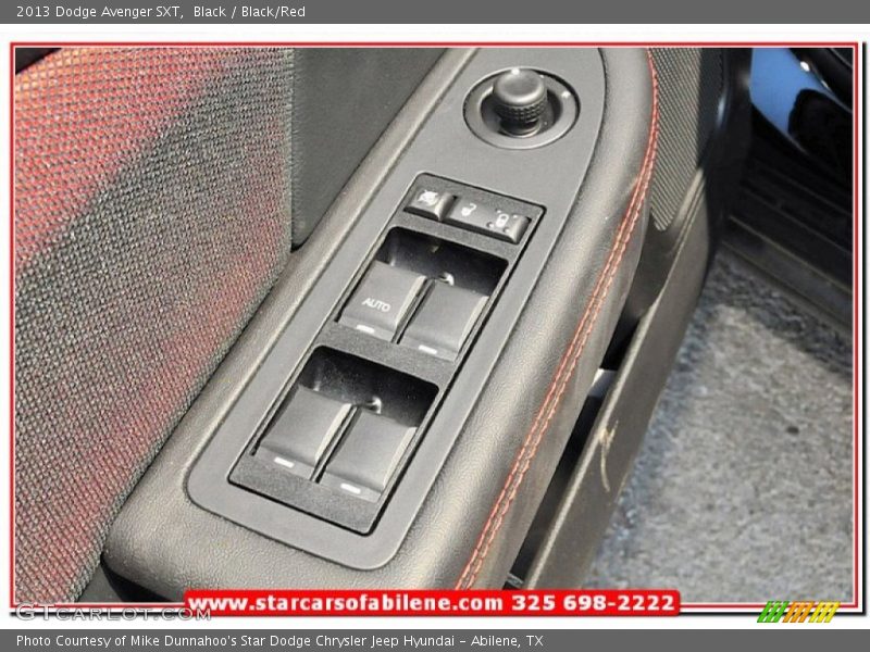 Black / Black/Red 2013 Dodge Avenger SXT