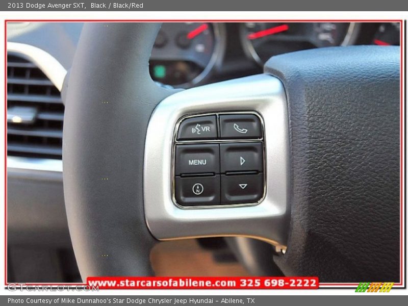 Black / Black/Red 2013 Dodge Avenger SXT