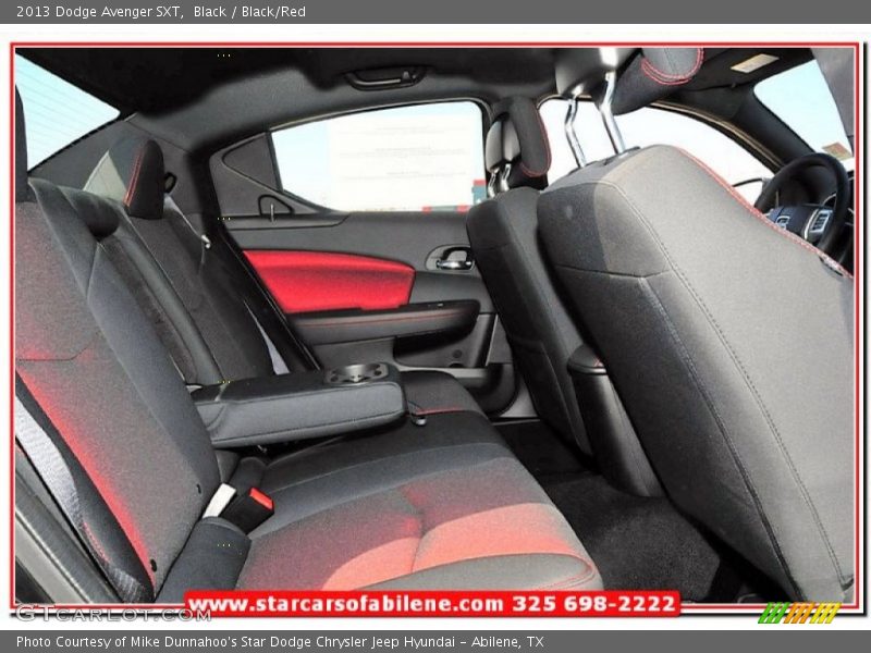 Black / Black/Red 2013 Dodge Avenger SXT