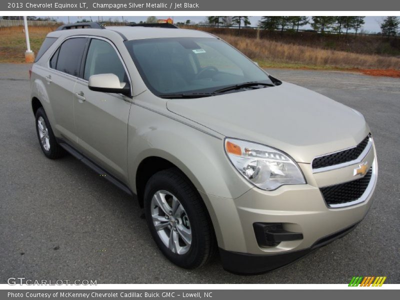 Champagne Silver Metallic / Jet Black 2013 Chevrolet Equinox LT