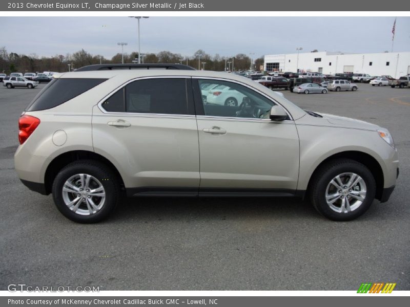 Champagne Silver Metallic / Jet Black 2013 Chevrolet Equinox LT
