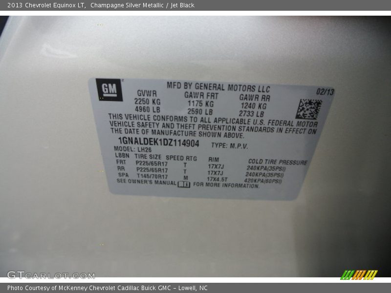 Champagne Silver Metallic / Jet Black 2013 Chevrolet Equinox LT