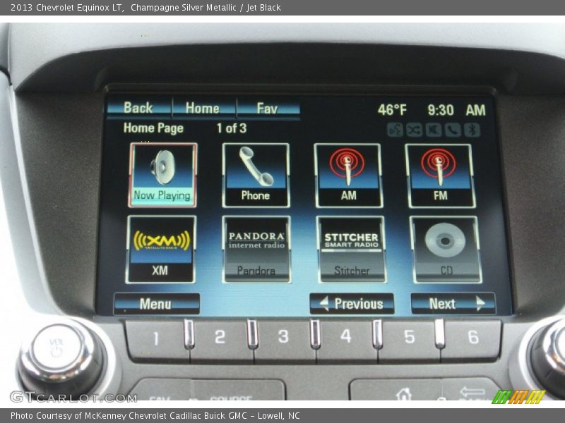 Champagne Silver Metallic / Jet Black 2013 Chevrolet Equinox LT