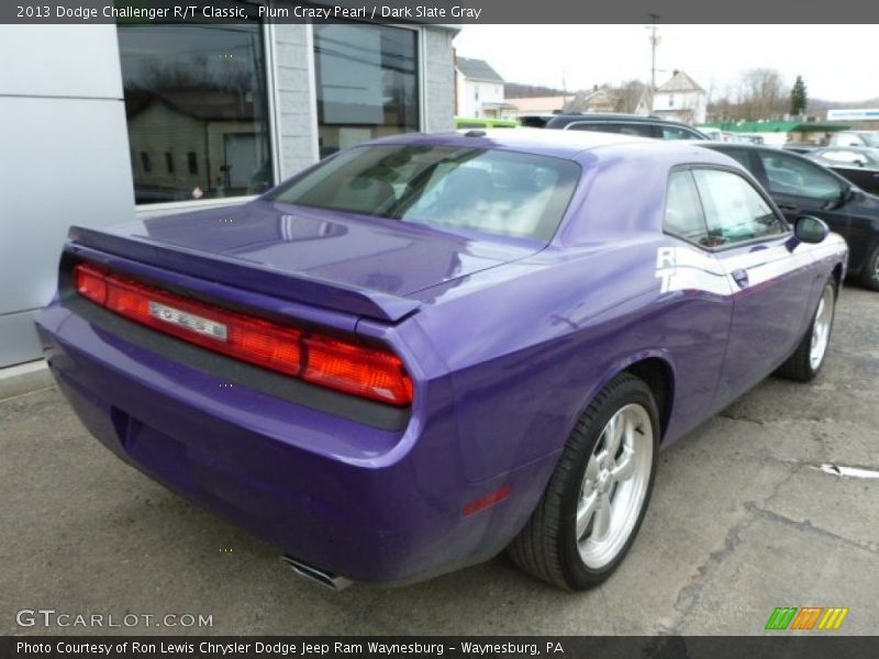 Plum Crazy Pearl / Dark Slate Gray 2013 Dodge Challenger R/T Classic