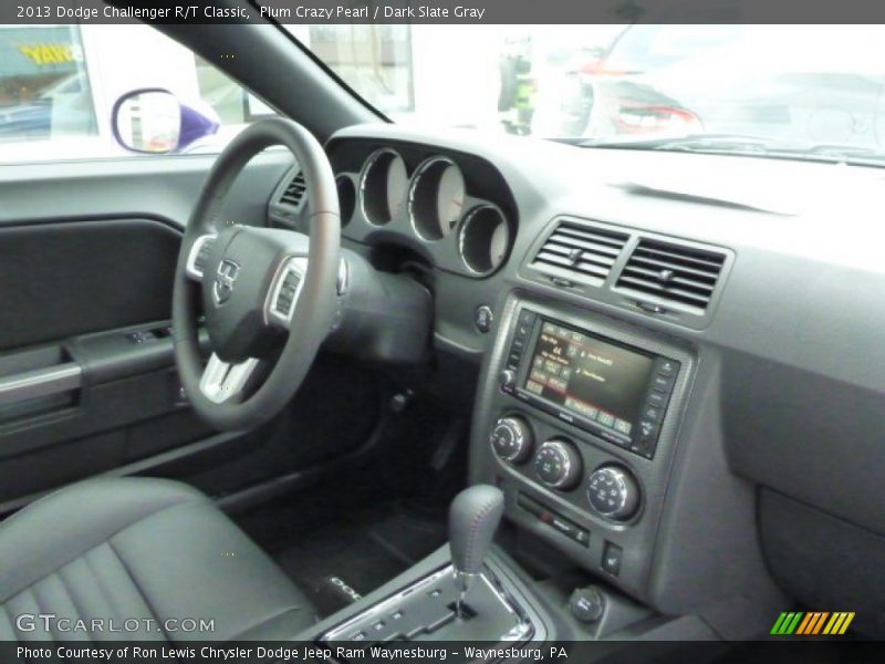 Plum Crazy Pearl / Dark Slate Gray 2013 Dodge Challenger R/T Classic