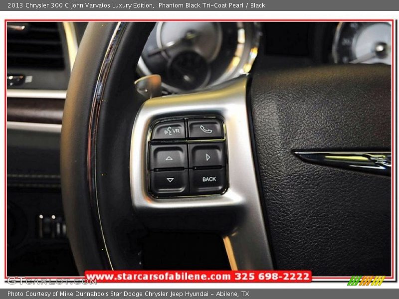 Phantom Black Tri-Coat Pearl / Black 2013 Chrysler 300 C John Varvatos Luxury Edition