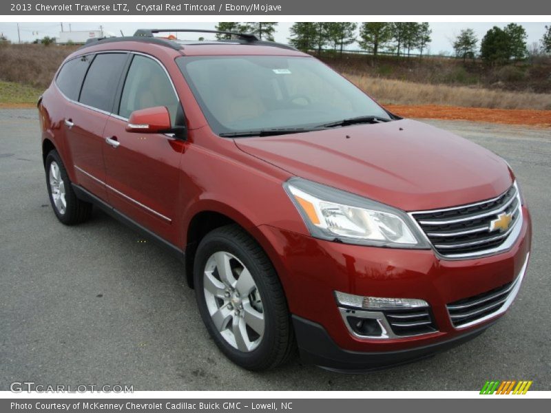 Crystal Red Tintcoat / Ebony/Mojave 2013 Chevrolet Traverse LTZ