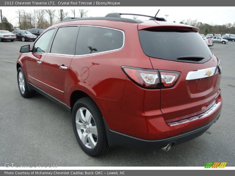 Crystal Red Tintcoat / Ebony/Mojave 2013 Chevrolet Traverse LTZ