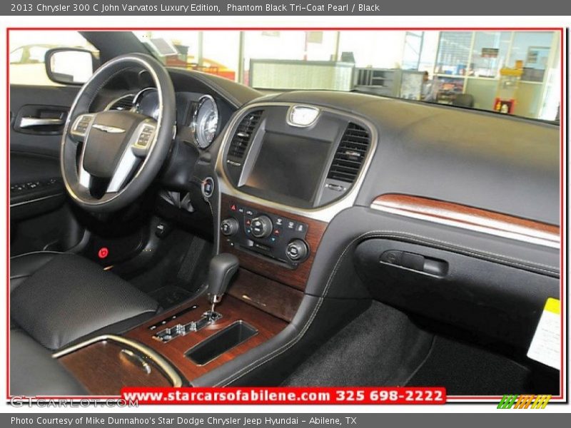 Phantom Black Tri-Coat Pearl / Black 2013 Chrysler 300 C John Varvatos Luxury Edition