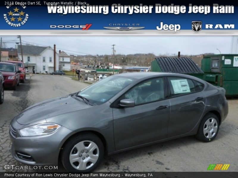 Tungsten Metallic / Black 2013 Dodge Dart SE