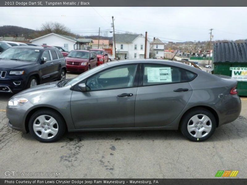 Tungsten Metallic / Black 2013 Dodge Dart SE