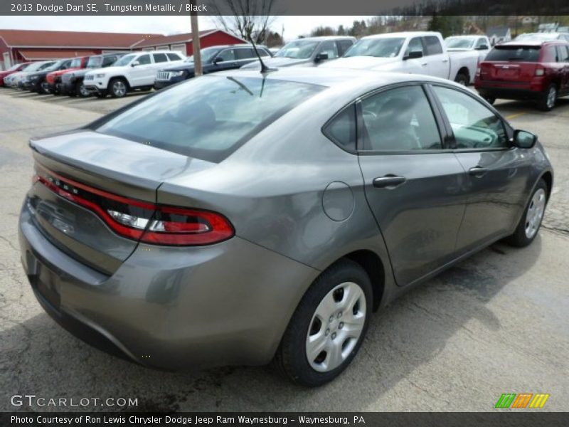 Tungsten Metallic / Black 2013 Dodge Dart SE