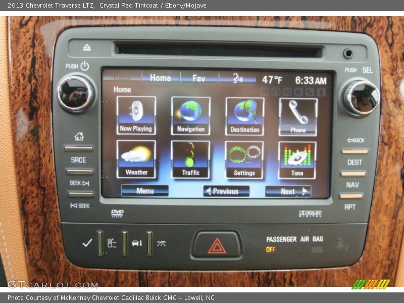Crystal Red Tintcoat / Ebony/Mojave 2013 Chevrolet Traverse LTZ
