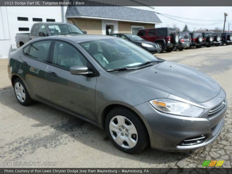 Tungsten Metallic / Black 2013 Dodge Dart SE