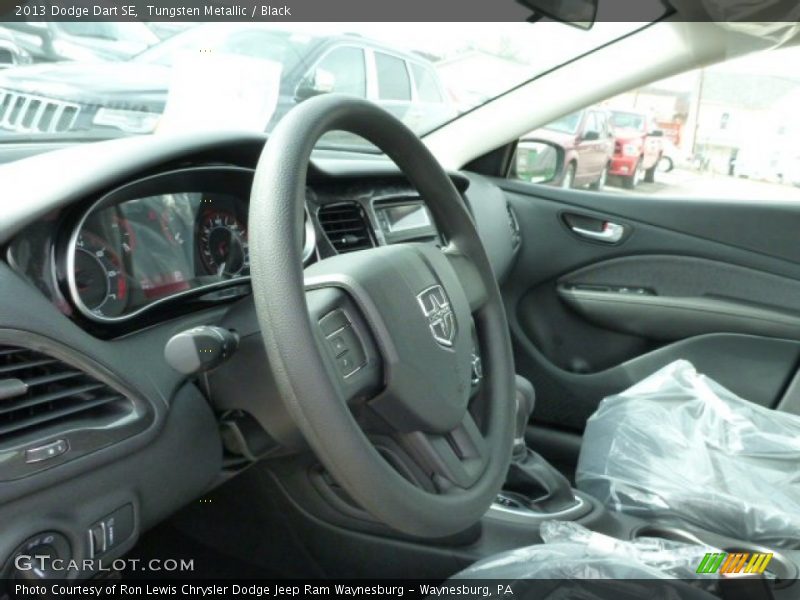 Tungsten Metallic / Black 2013 Dodge Dart SE