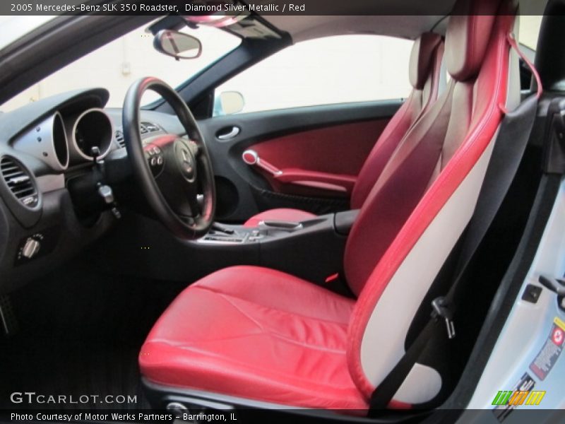  2005 SLK 350 Roadster Red Interior