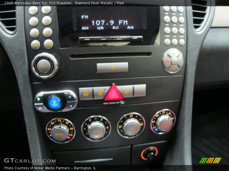 Controls of 2005 SLK 350 Roadster