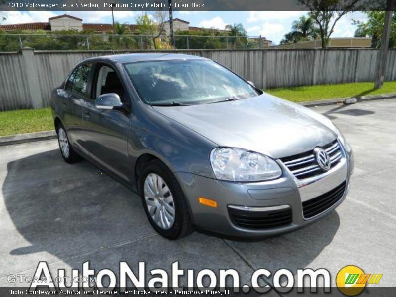 Platinum Grey Metallic / Titan Black 2010 Volkswagen Jetta S Sedan