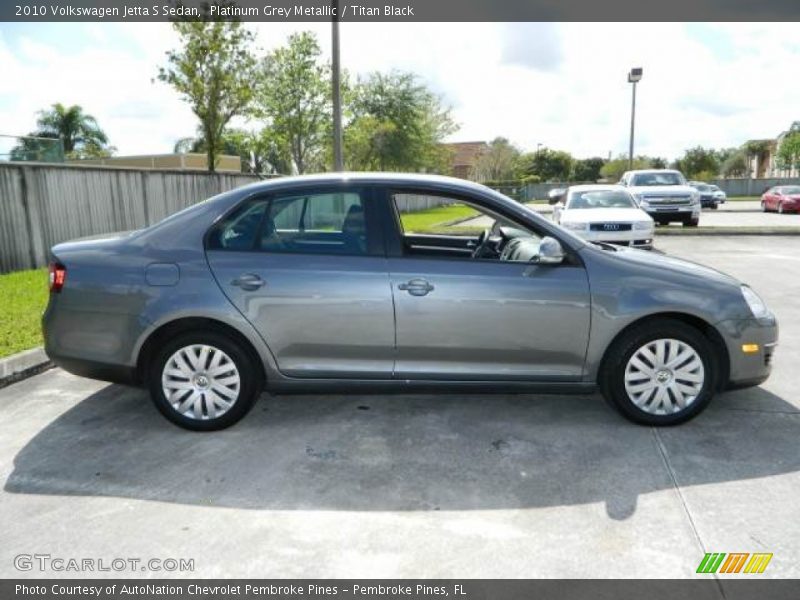 Platinum Grey Metallic / Titan Black 2010 Volkswagen Jetta S Sedan